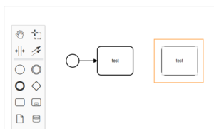 highlighted shape with new unapplied label