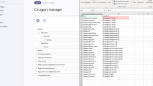 Category manager screenshot